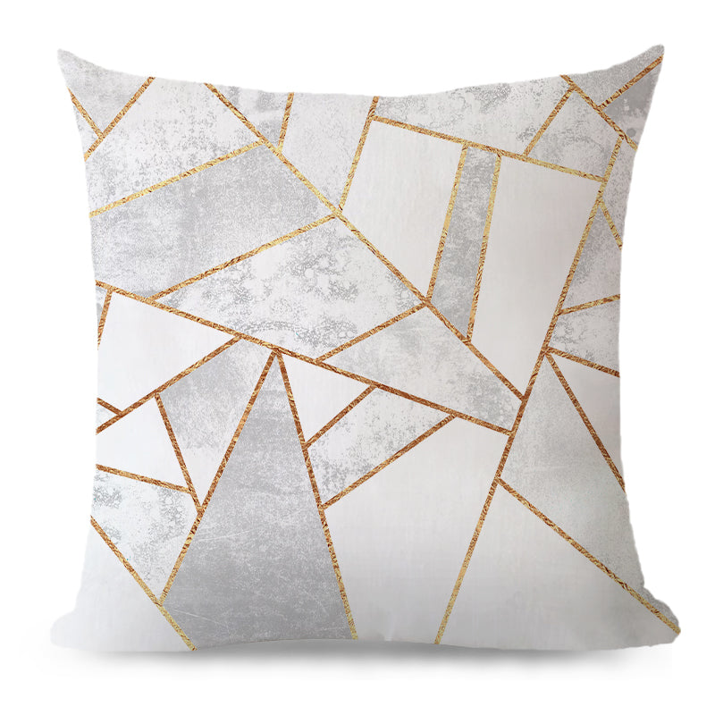 Throw Pillow Cover with 580g Insert, geometric, 20X20, Decorative Cushion – Fancy & Stacy