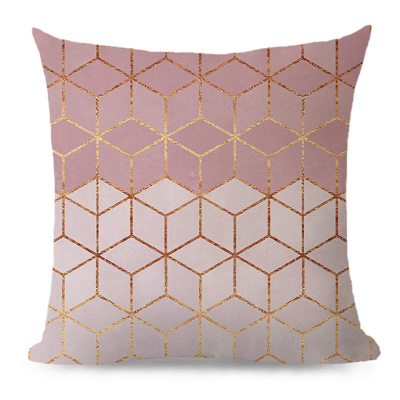 Throw Pillow Cover with 580g Insert, geometric, 20X20, Decorative Cushion – Fancy & Stacy