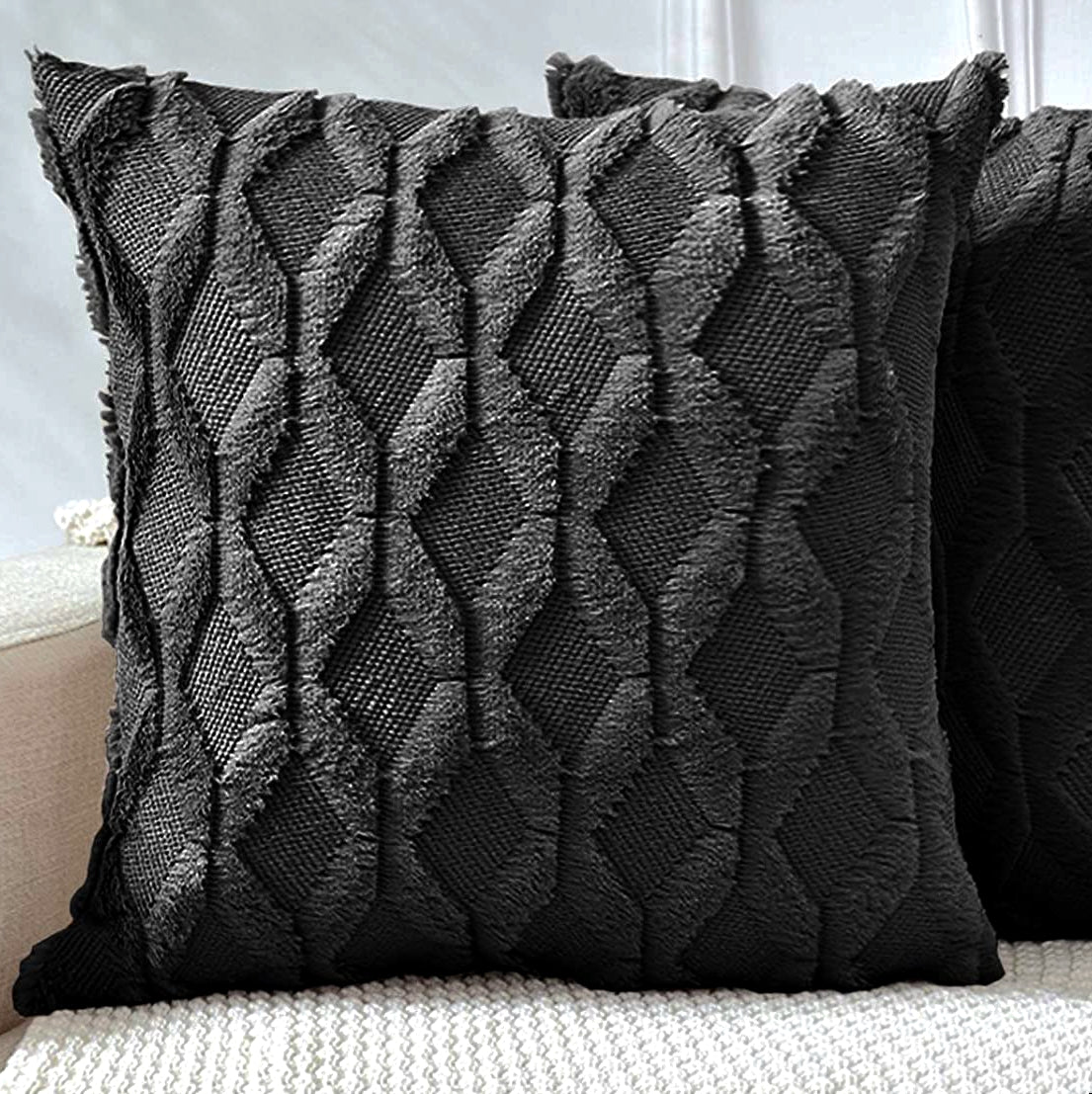 Diamond shaped Plush Throw Pillow (With Insert) size 18"x18"