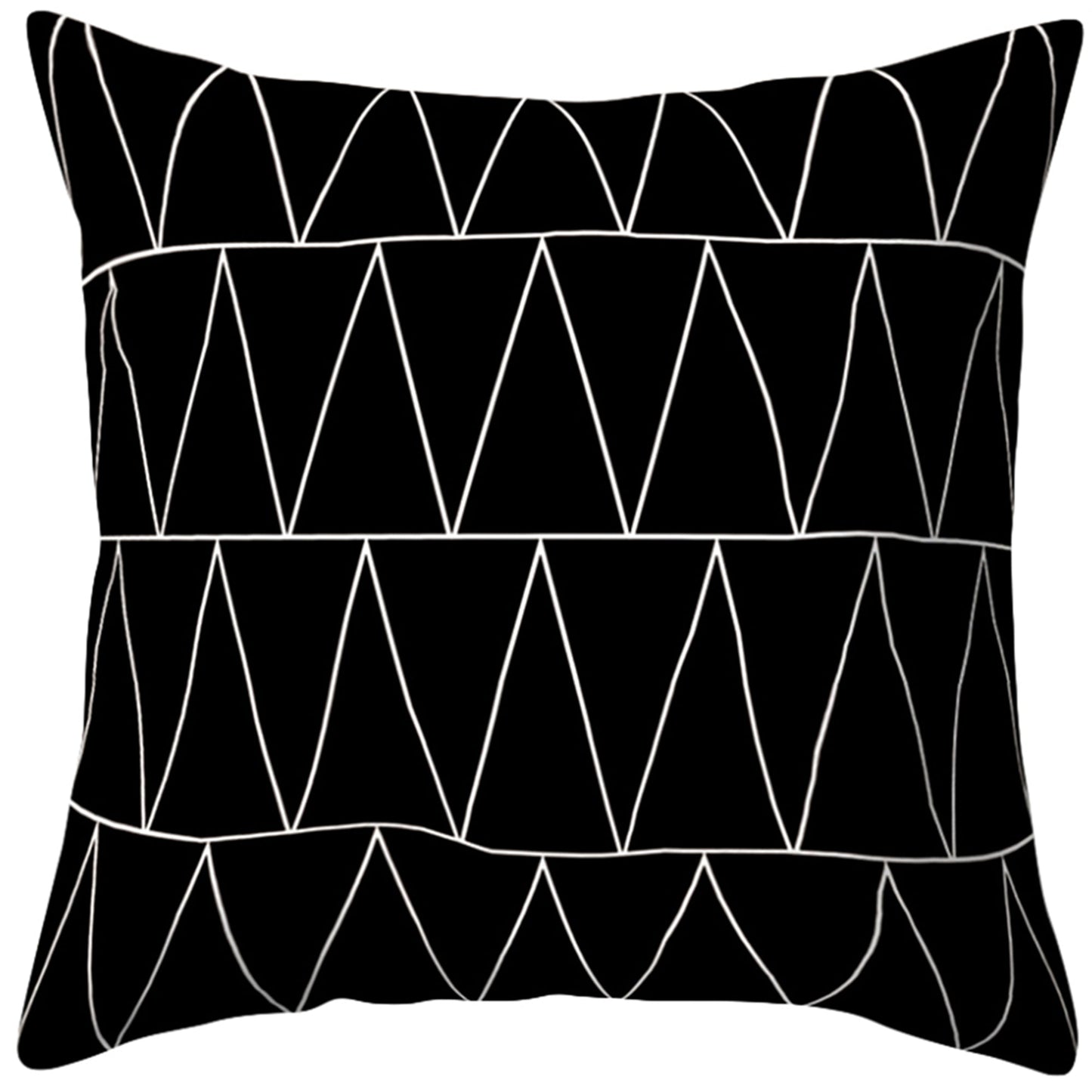 Throw Pillow Cover with 450g Insert, geometric, 18X18, Decorative Cushion – Fancy & Stacy