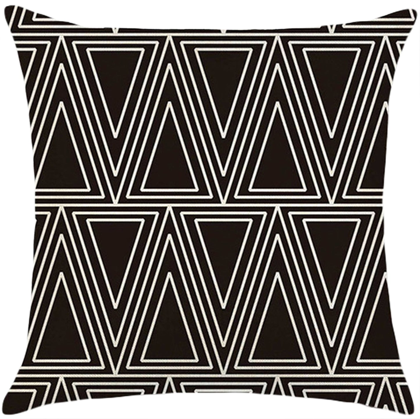 Throw Pillow Cover with 450g Insert, geometric, 18X18, Decorative Cushion – Fancy & Stacy