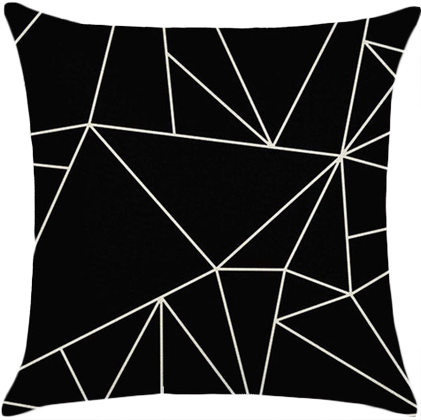 Throw Pillow Cover with 450g Insert, geometric, 18X18, Decorative Cushion – Fancy & Stacy