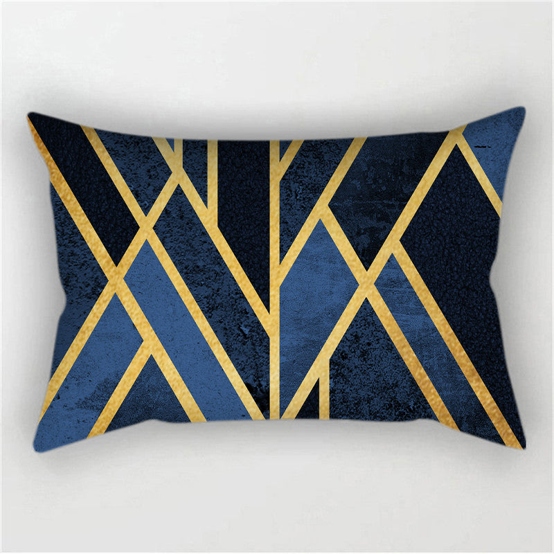 Throw Pillow Cover with 330g Insert, geometric, 12X20, Decorative Cushion – Fancy & Stacy