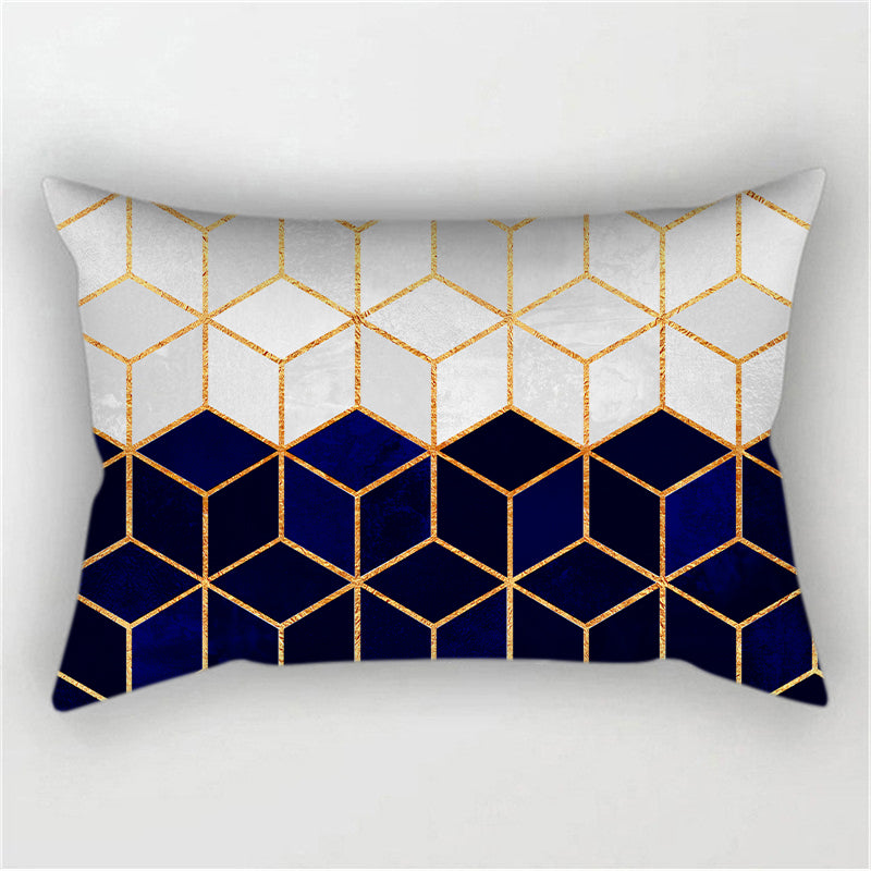 Throw Pillow Cover with 330g Insert, geometric, 12X20, Decorative Cushion – Fancy & Stacy