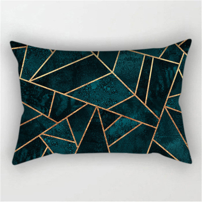 Throw Pillow Cover with 330g Insert, geometric, 12X20, Decorative Cushion – Fancy & Stacy