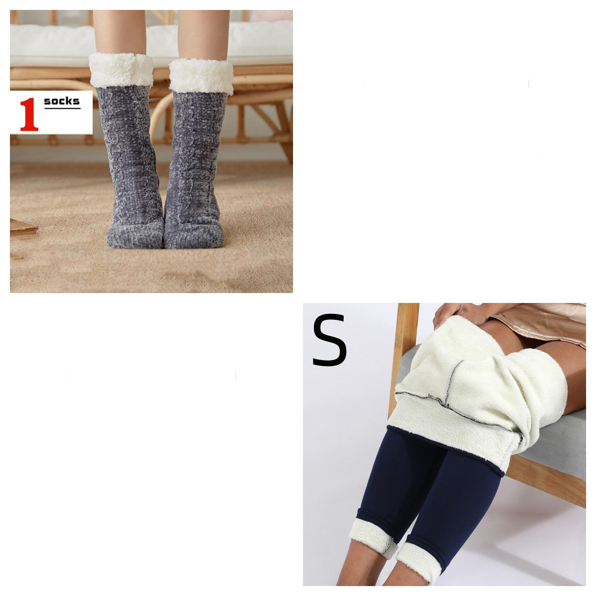 Socks Children Plush Floor Socks Home Slippers