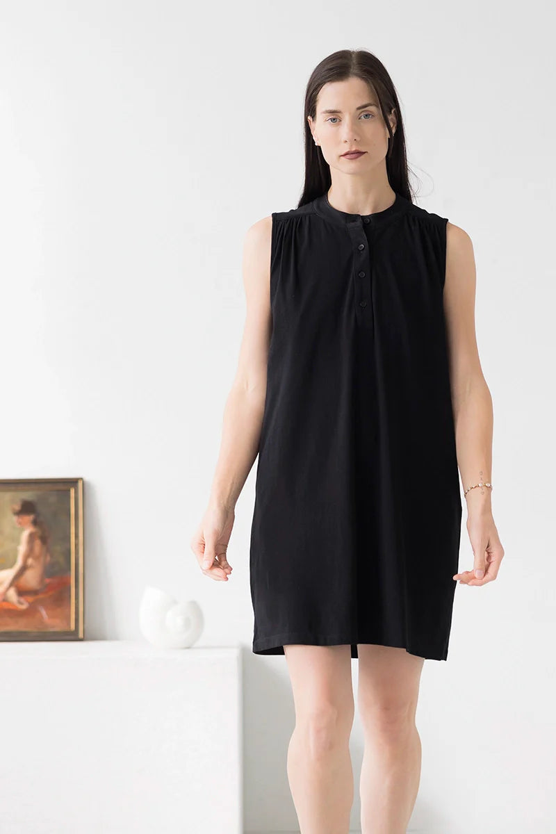 Aisha Relaxed Sleeveless Sleep Mini Tunic