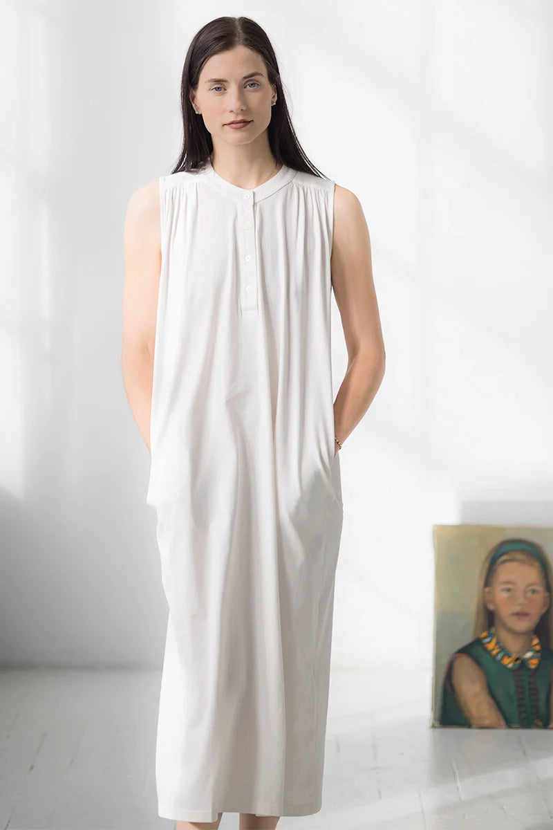 Aisha Relaxed Sleeveless Sleep Maxi Tunic