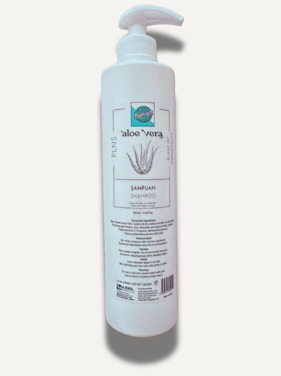 Roomsium Aloe Vera Shampoo 14.8 Fl Oz Vegan Paraben Free