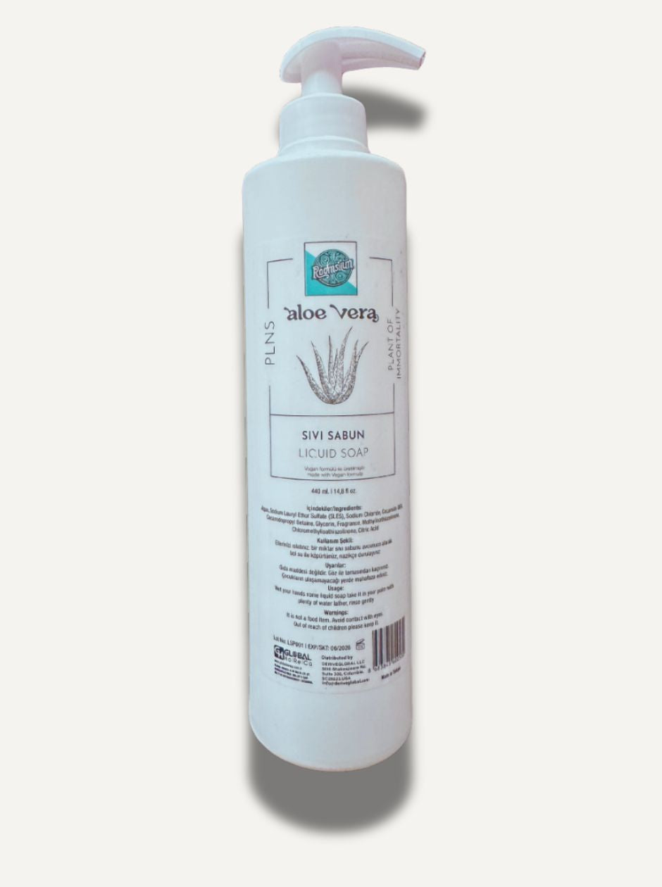 Roomsium Liquid Soap Dispenser Wall Mount Aloe Vera Vegan Gluten Free