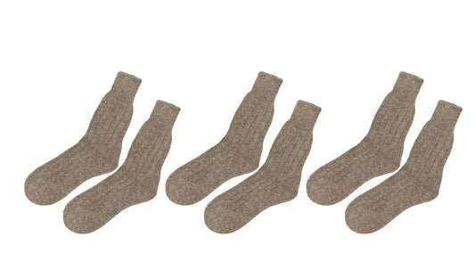 tittimitti® Alpaca-Wool Blend Women's Socks. 3 Pairs. Made in Italy.