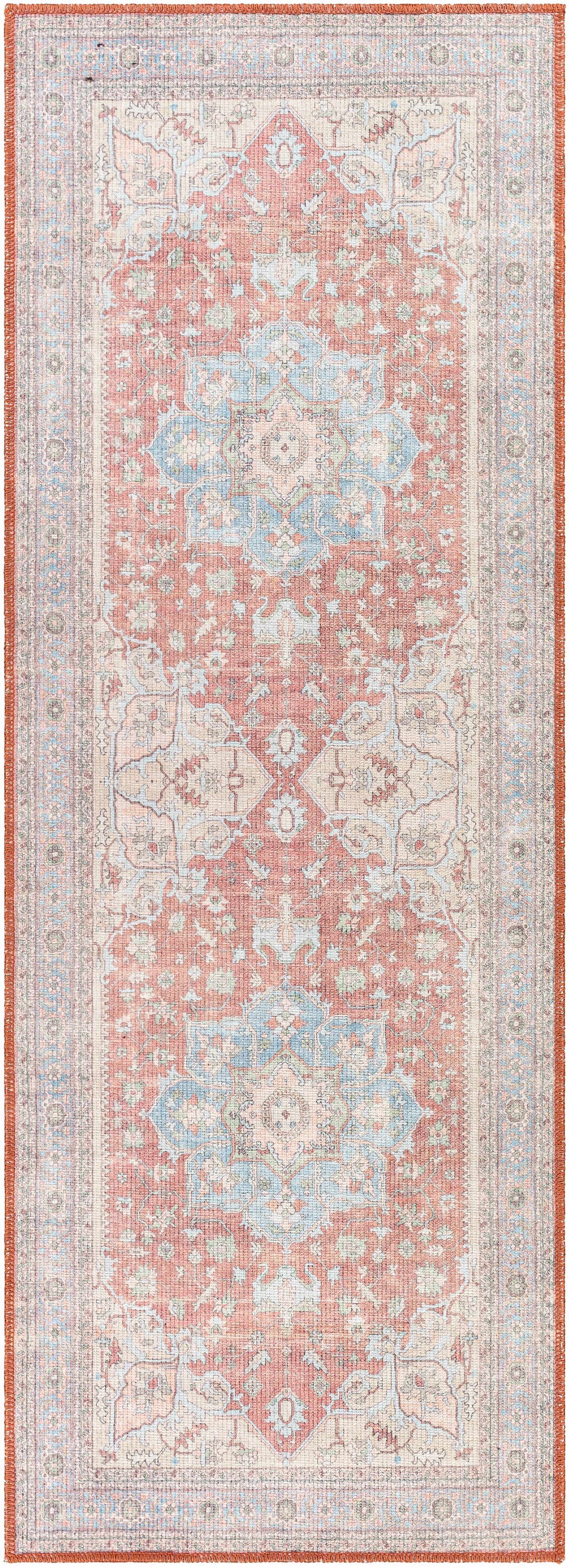 Brown Bagamanoc Medallion Washable Area Rug