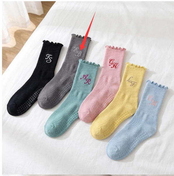 Embroidered Yoga Socks For Children