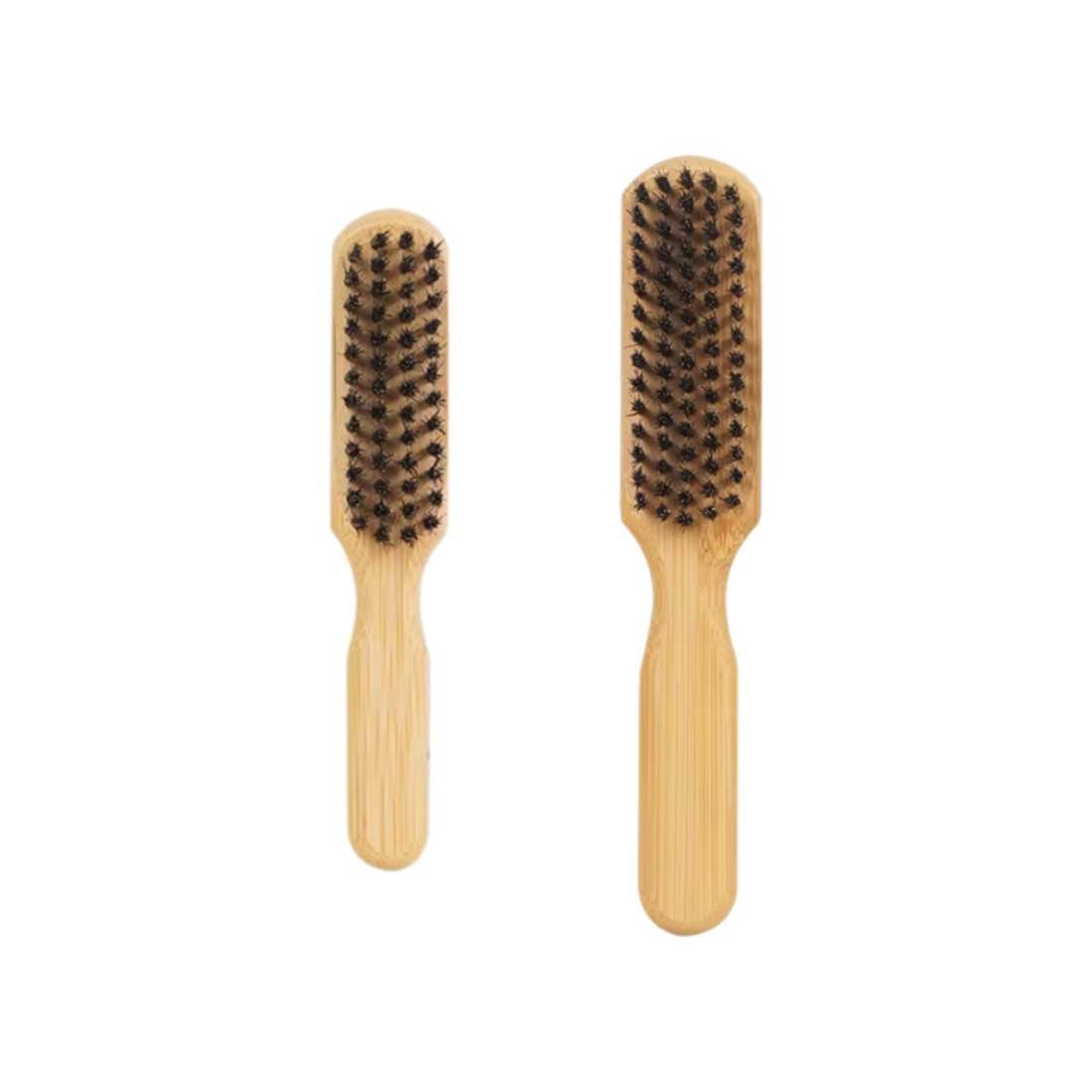 Bamboo Beard Brush Duo