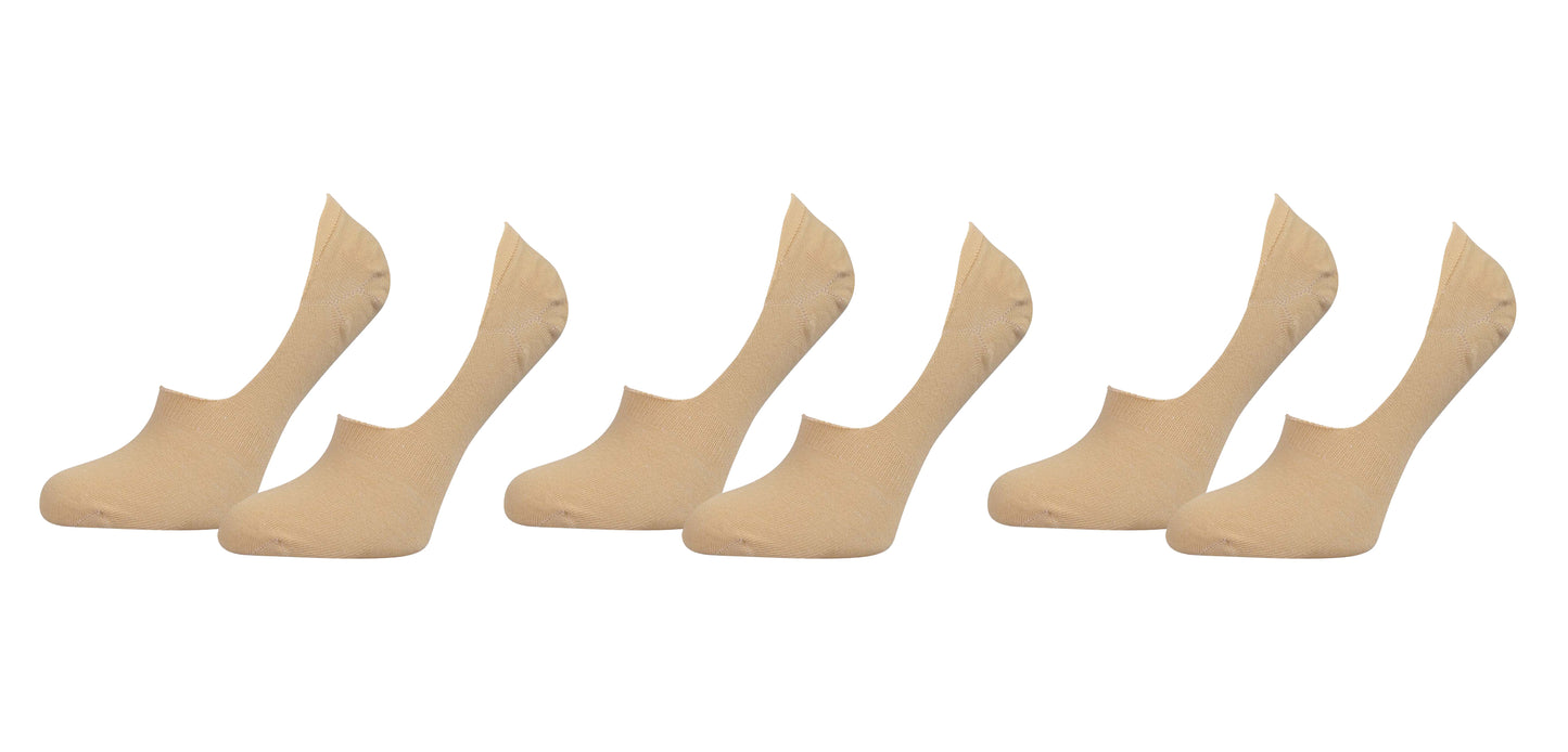 tittimitti® 98% Organic Cotton Men's No-Show, Low-Cut Socks (3-Pack)