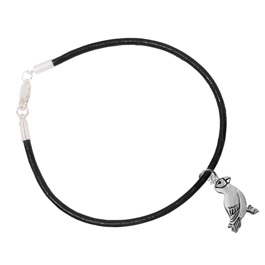 Black Cord Parrot Charm Bracelets