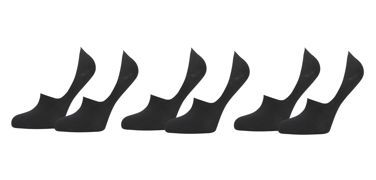 tittimitti® 98% Organic Cotton Men's No-Show, Low-Cut Socks (3-Pack)