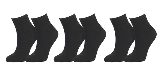 tittimitti® 98% Organic Cotton Men's Ankle Socks (3-Pack)