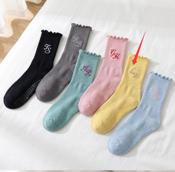 Embroidered Yoga Socks For Children