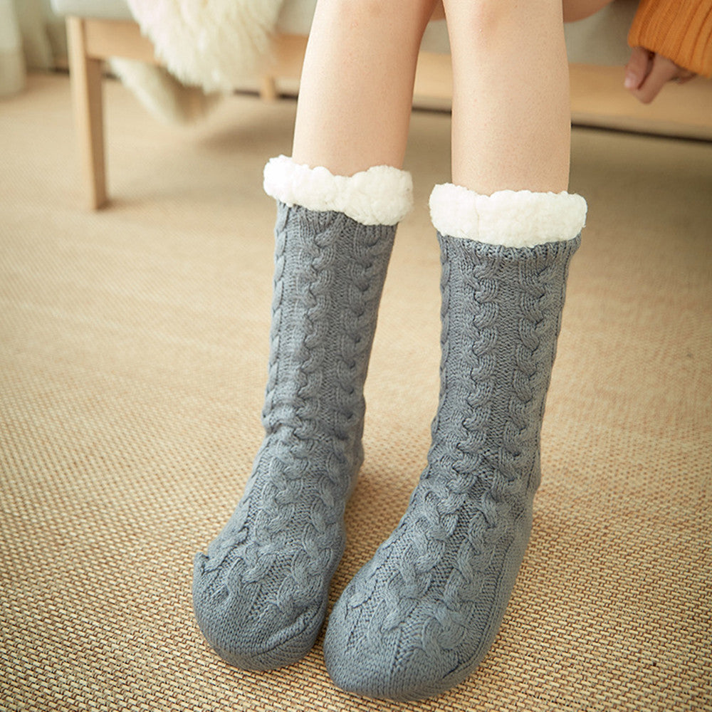 Socks Children Plush Floor Socks Home Slippers