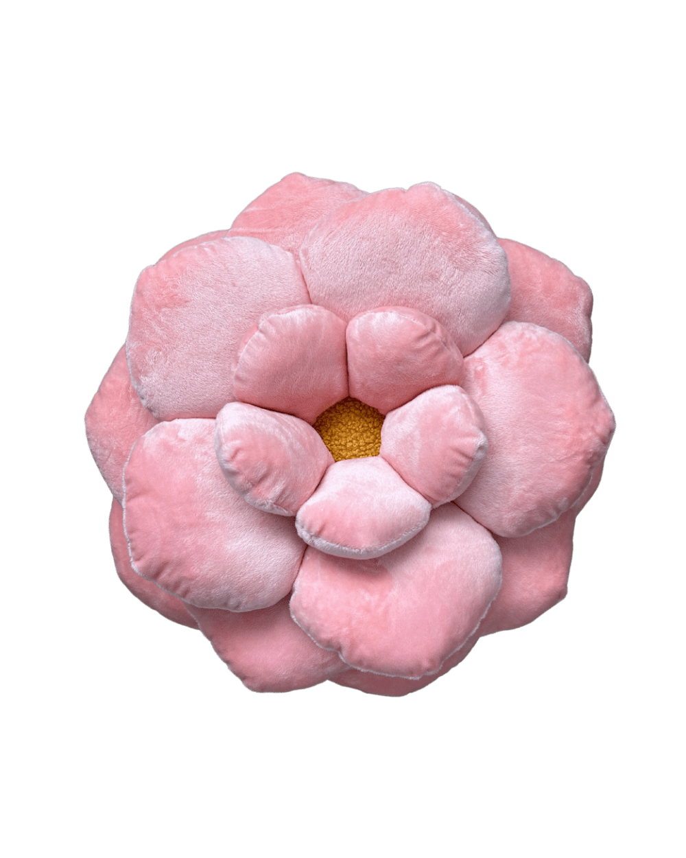 Camellia Plush Throw In Decor Flower Pillow
