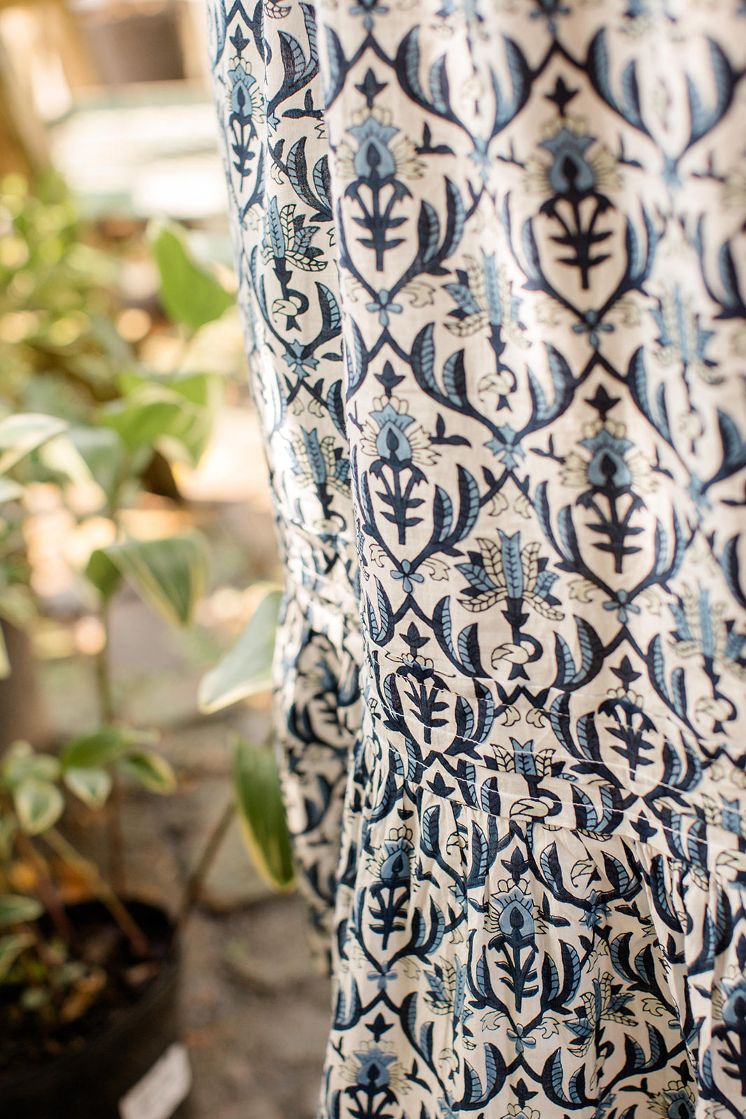 The Allison Dress in Navy Trellis - Final Sale
