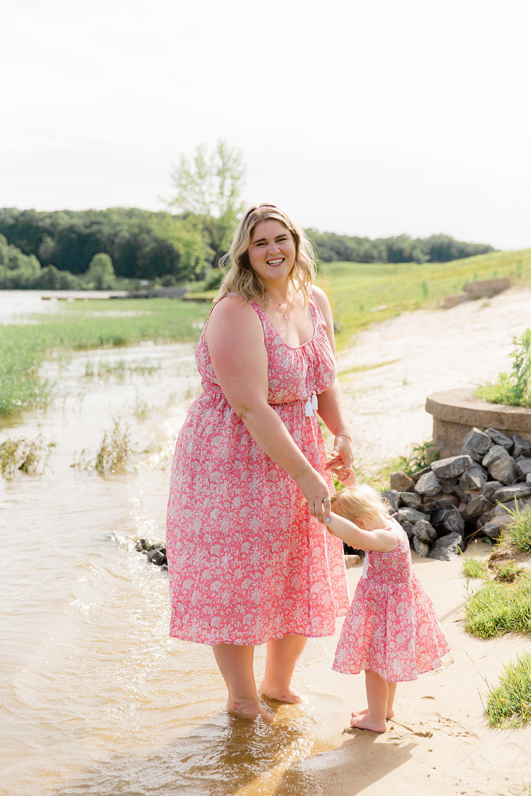 The Kiley Tank Dress in Watermelon Sorbet - Final Sale