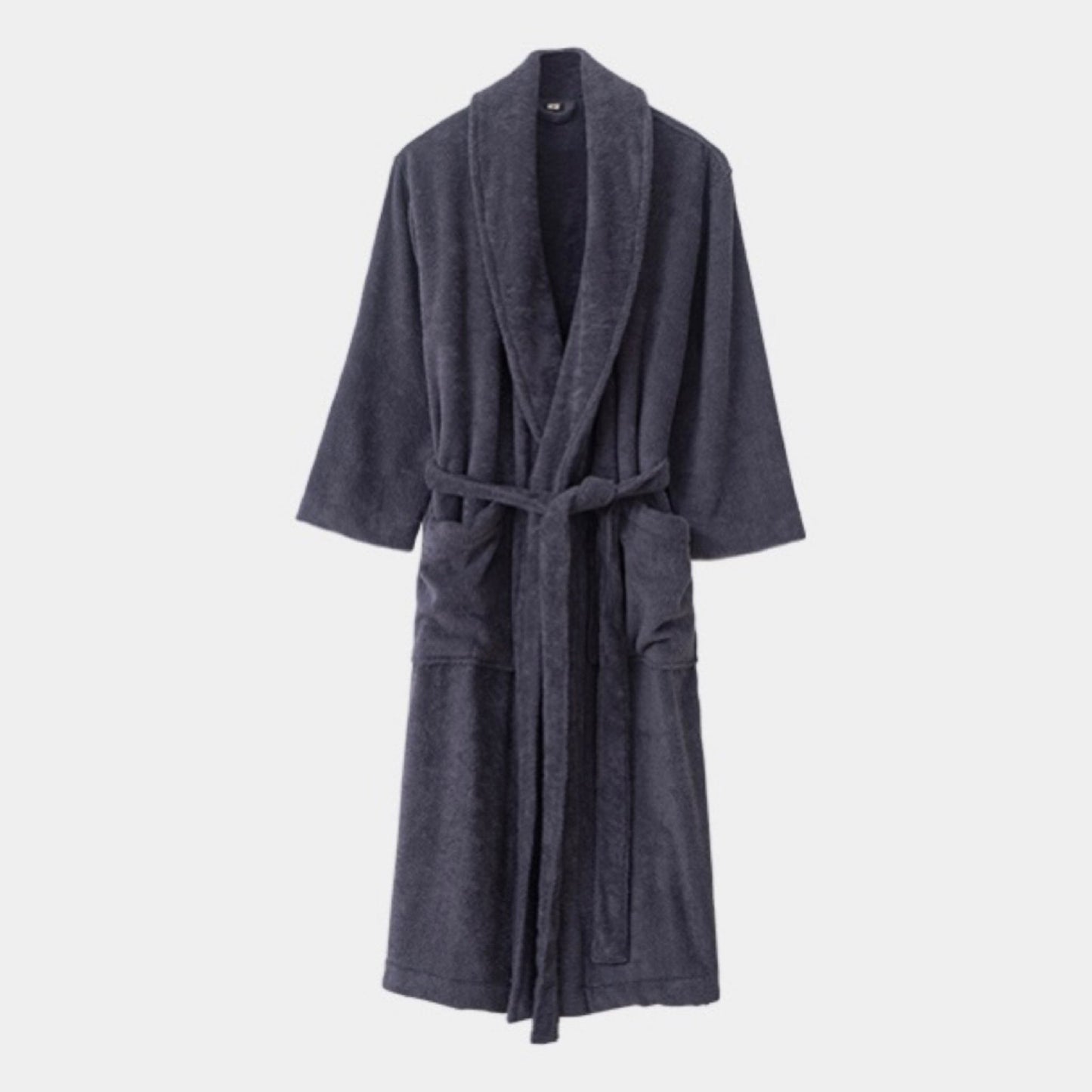 Classic Ultra-Soft Absorbent Cotton Bathrobe / Dark Gray