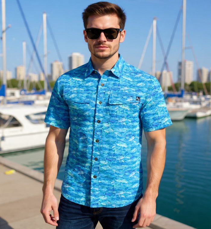 Men's Mahi Rush UV Vented Sun Outdoor Shirt