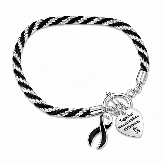 Rope Style Black Ribbon Bracelets