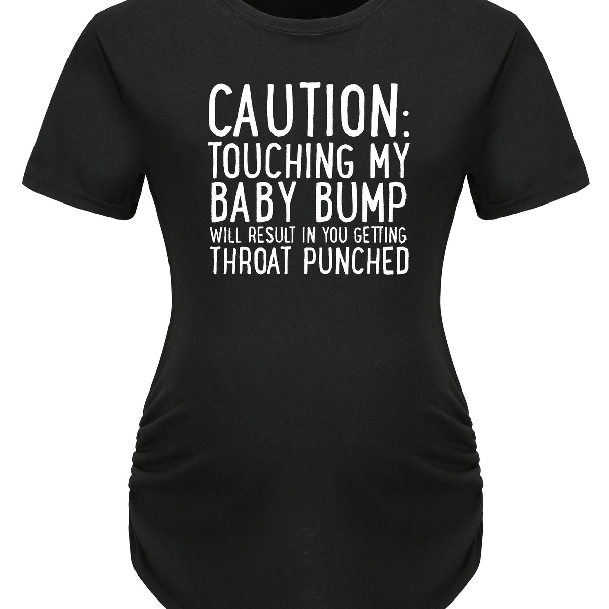 Women's Maternity T-Shirt, Slogan Graphic Print Tees
