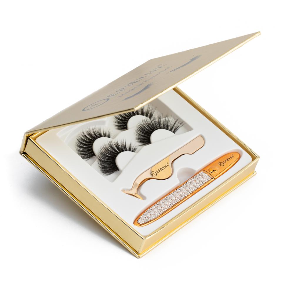 No-Glue Lash Kit – Waterproof Liner, Reusable Lashes & Vegan Formula