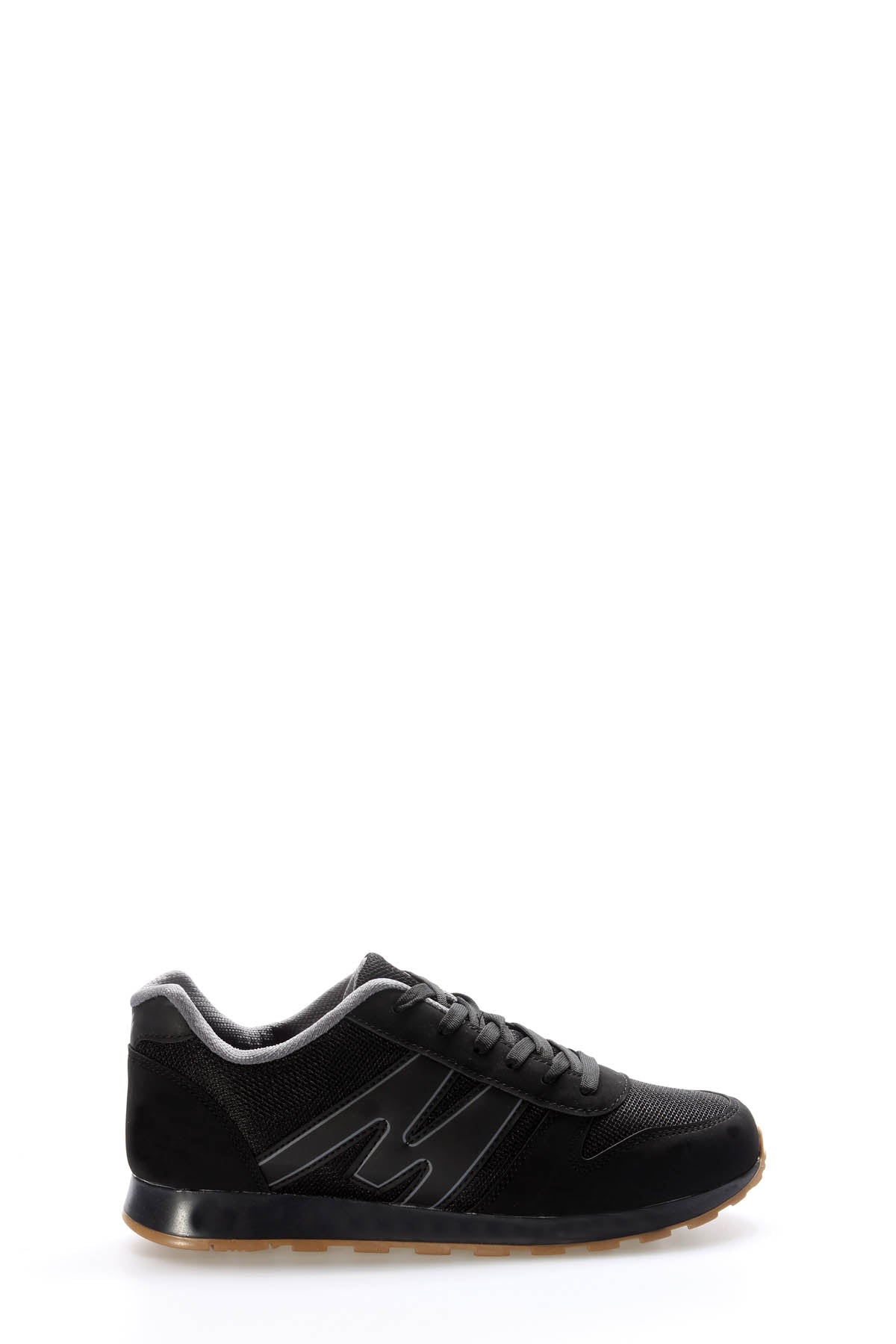 Black Panelled Sport Sneakers for Men | Wessi