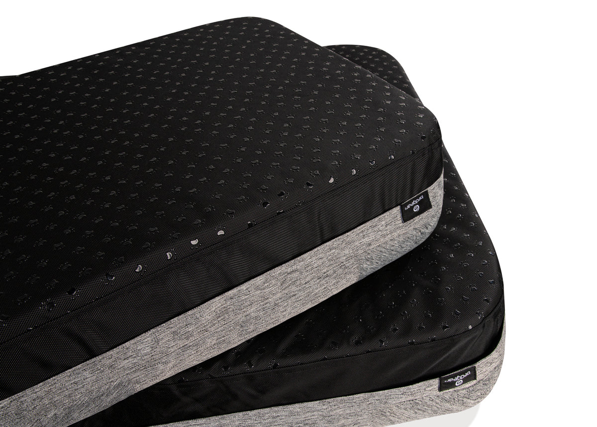 Performance Dog Bed with Ventilated Foam - Grey
