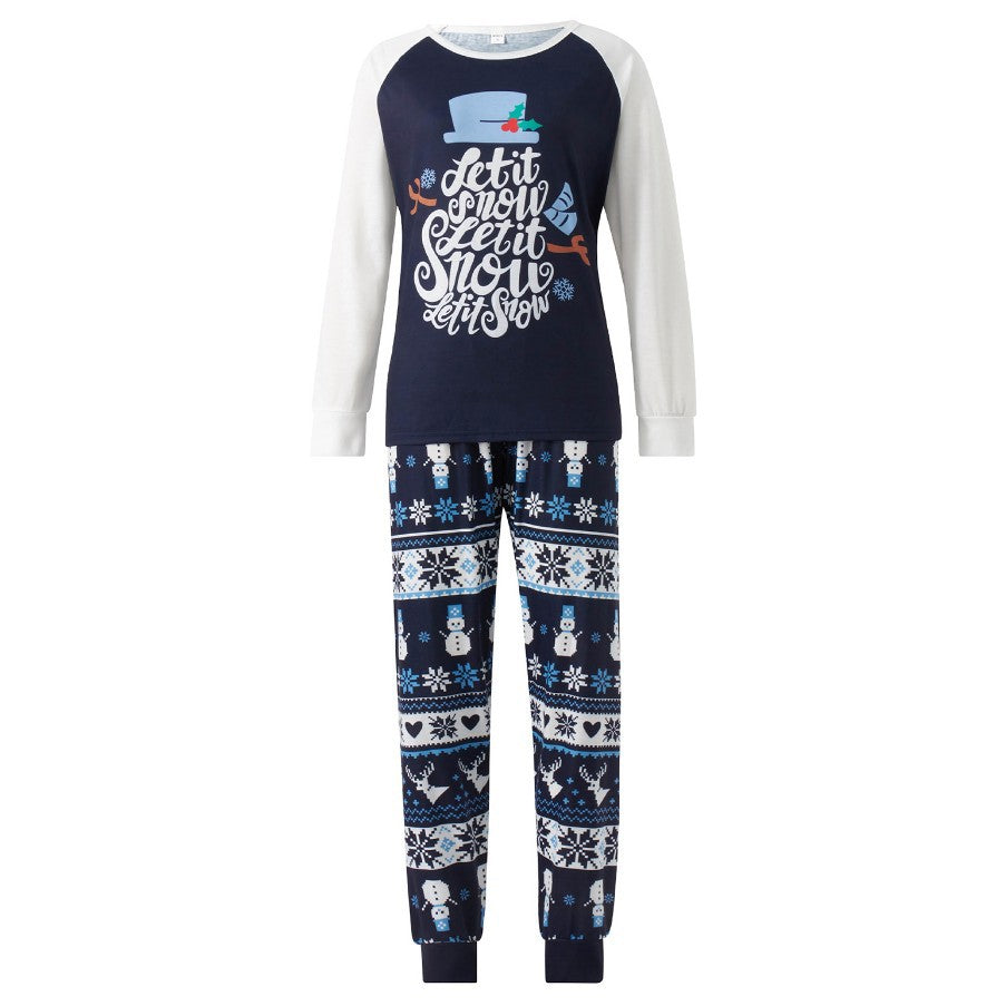 New Year Parent-child Outfits Autumn Wear For Family Of Three Or Four Long-sleeve Christmas Home Clothes