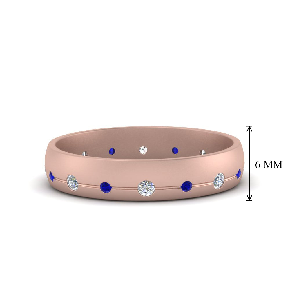 Flush Set Diamond Wedding Band