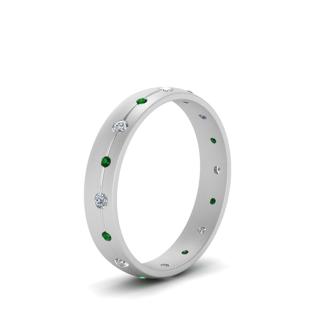 Flush Set Diamond Wedding Band