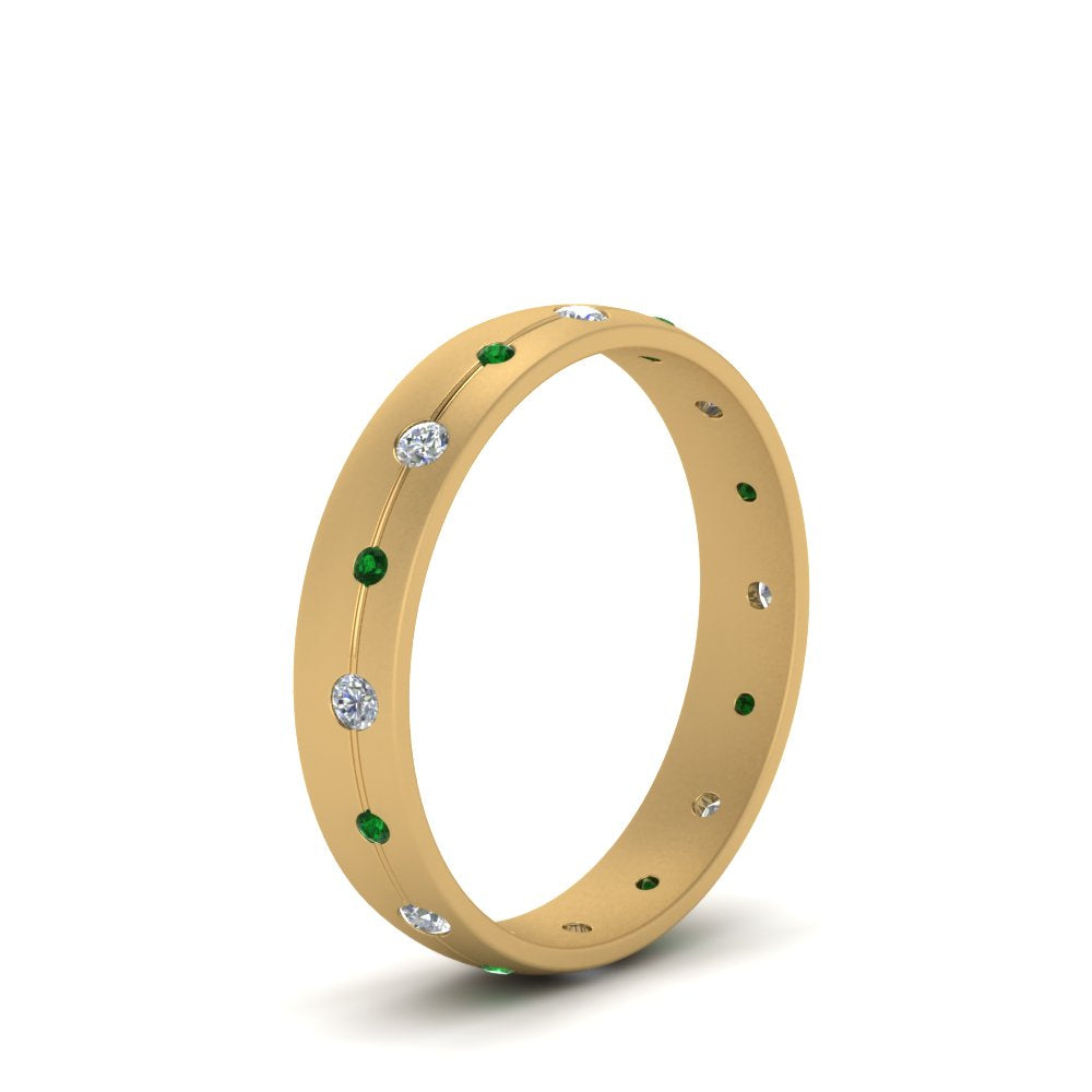 Flush Set Diamond Wedding Band