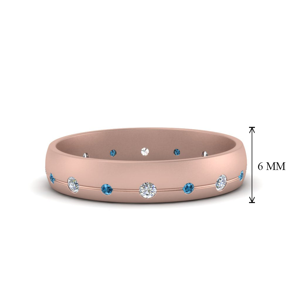 Flush Set Diamond Wedding Band
