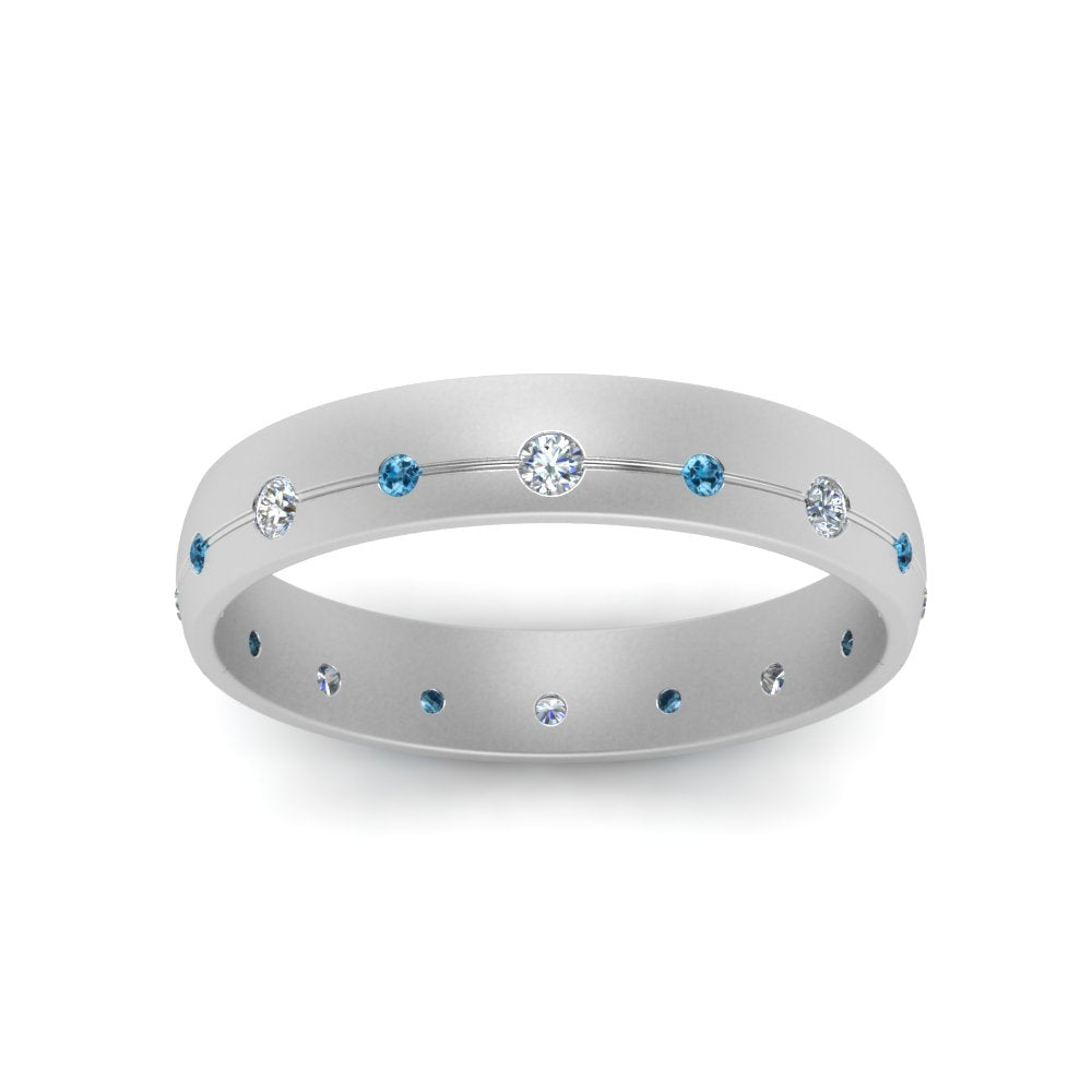 Flush Set Diamond Wedding Band
