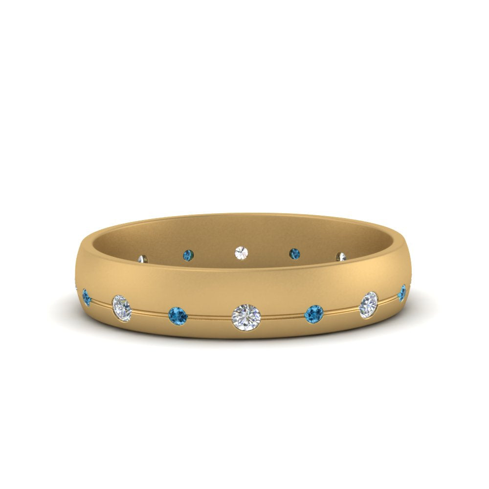 Flush Set Diamond Wedding Band