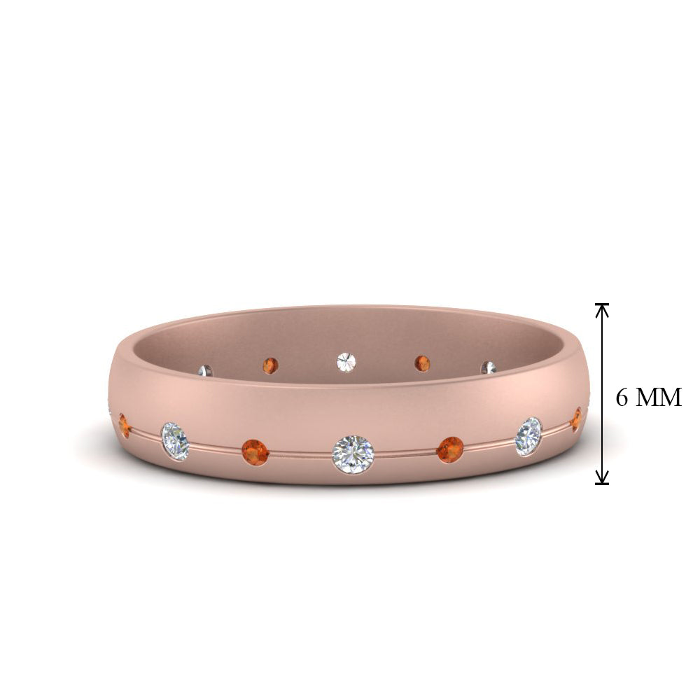 Flush Set Diamond Wedding Band