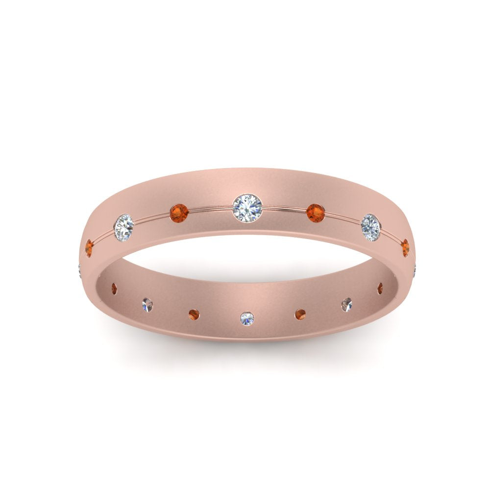 Flush Set Diamond Wedding Band