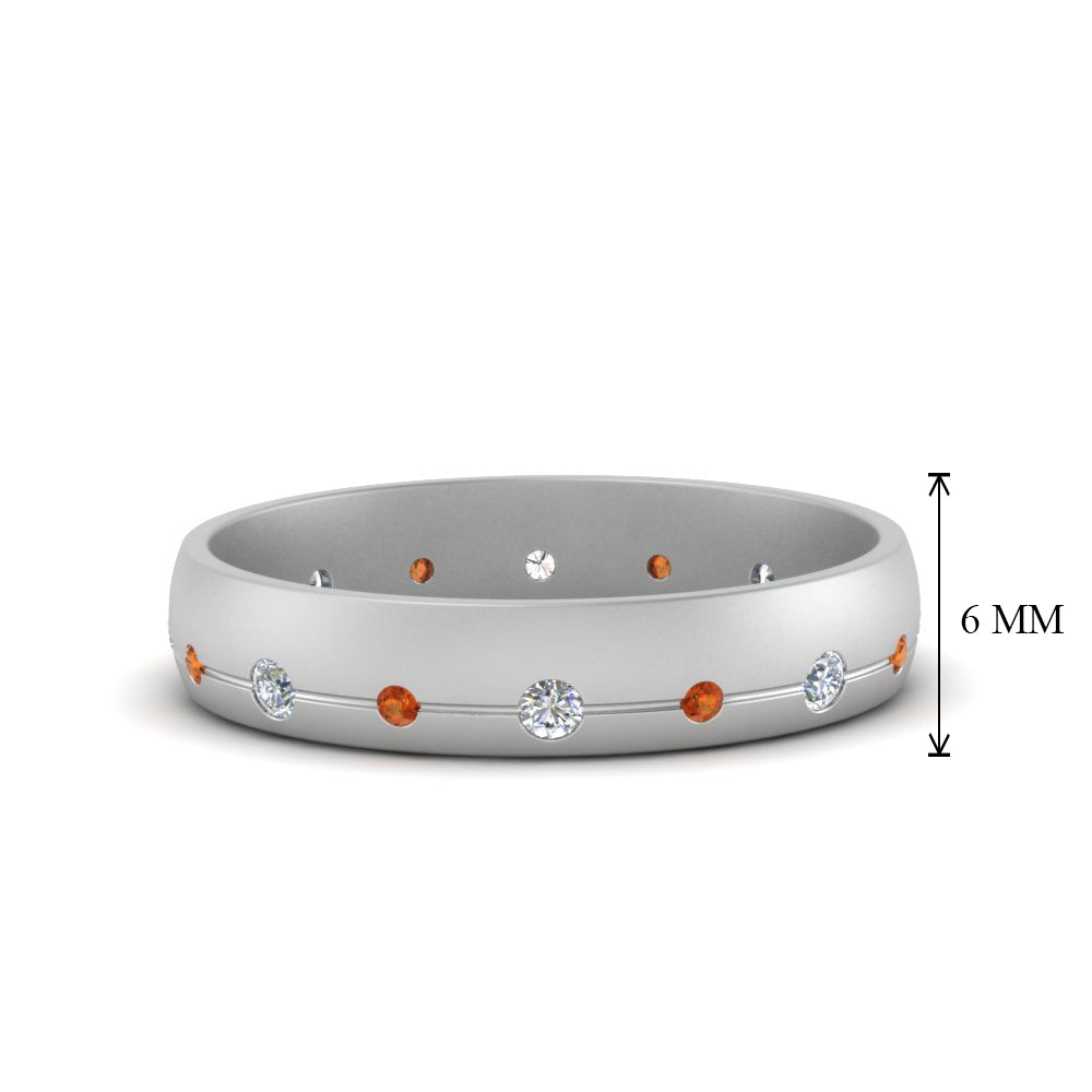 Flush Set Diamond Wedding Band