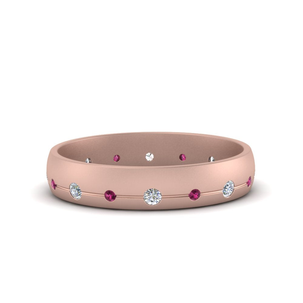 Flush Set Diamond Wedding Band