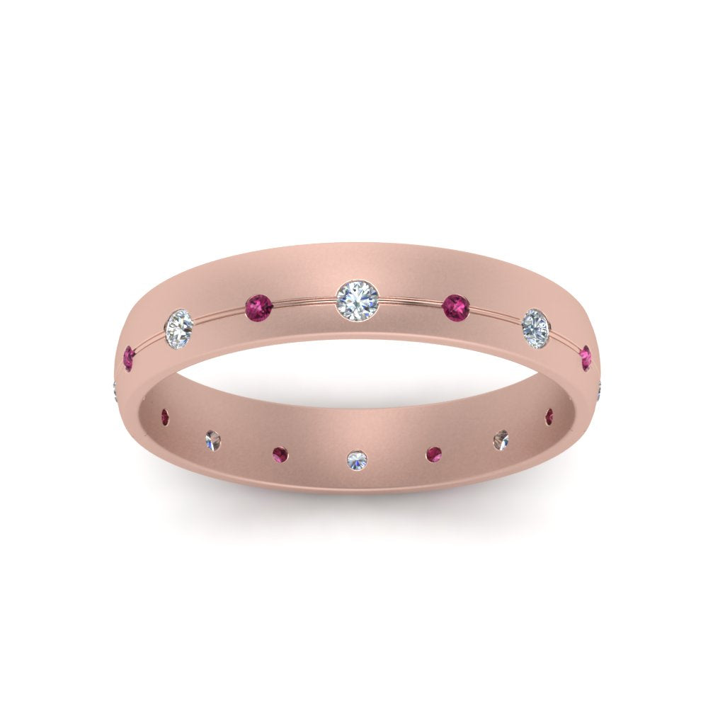 Flush Set Diamond Wedding Band