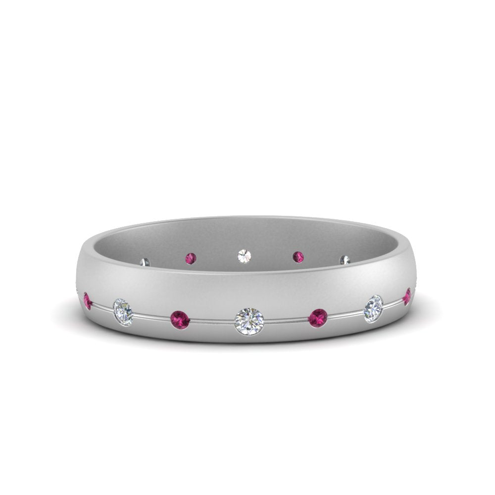 Flush Set Diamond Wedding Band