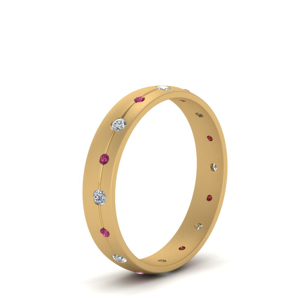 Flush Set Diamond Wedding Band