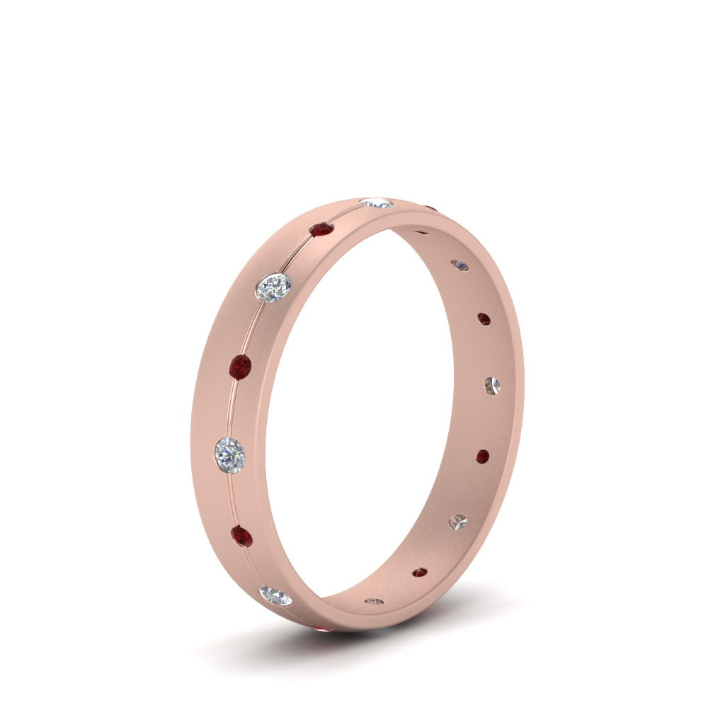 Flush Set Diamond Wedding Band