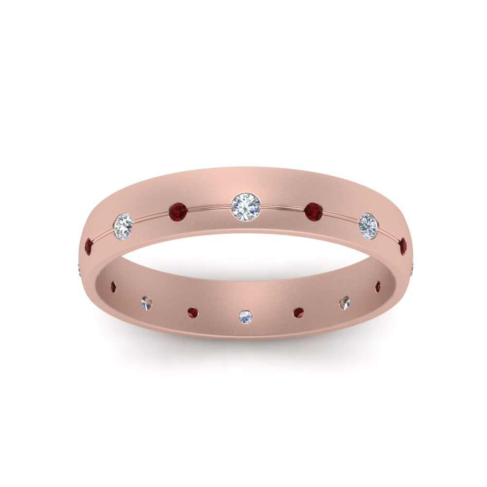 Flush Set Diamond Wedding Band